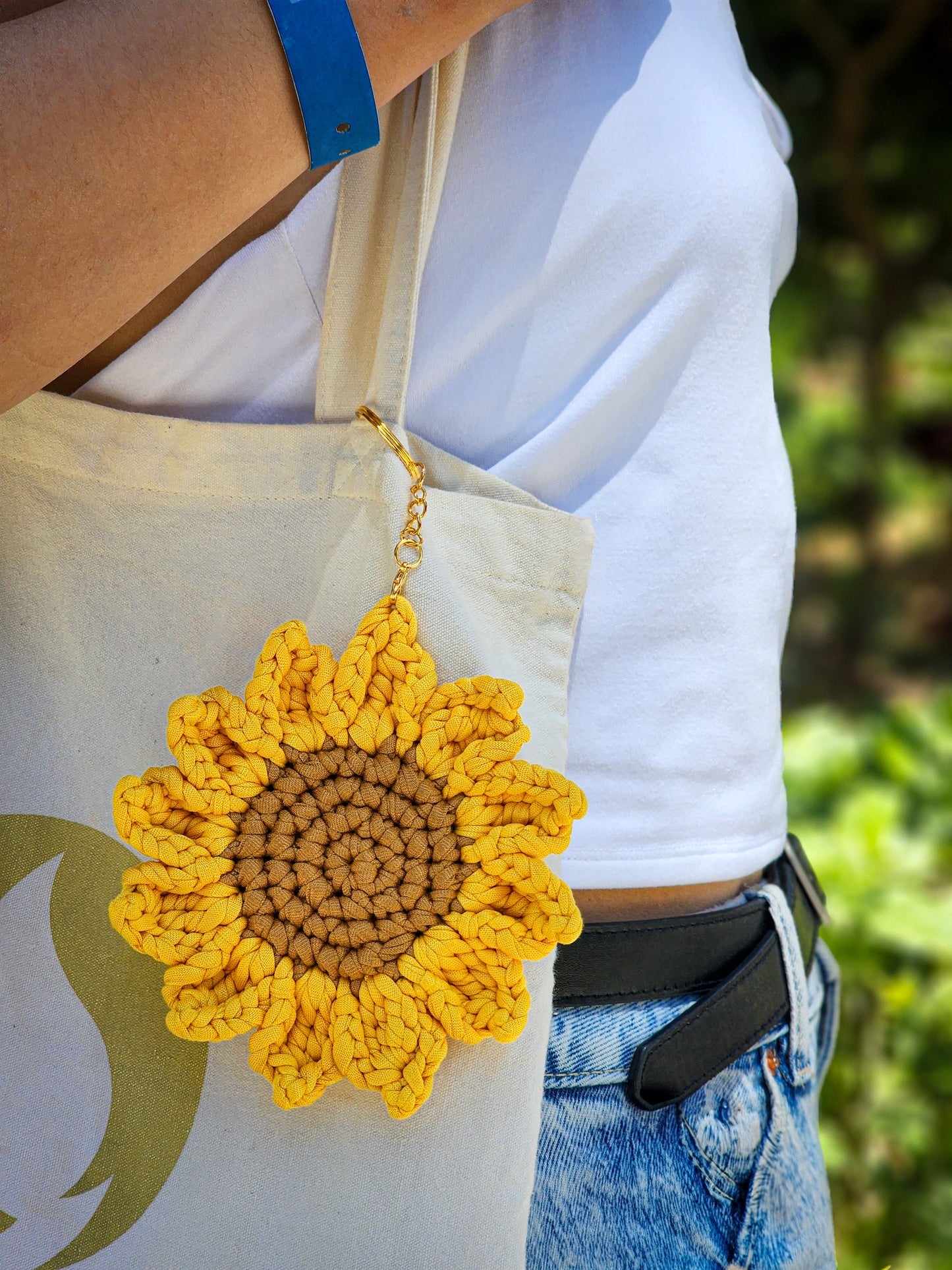 Sunflower Keychain