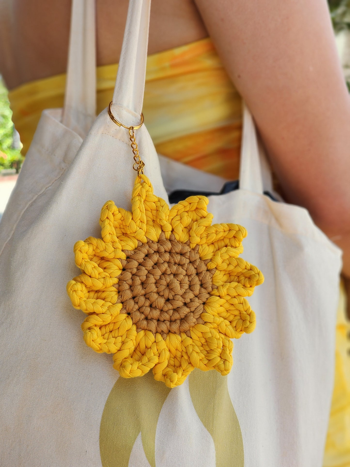 Sunflower Keychain