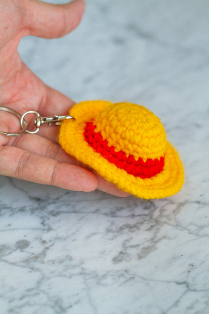 Straw Hat Keychain